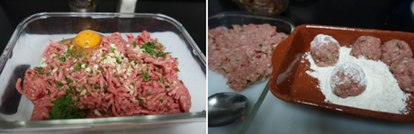 Albóndigas con setas Albóndigas con setas