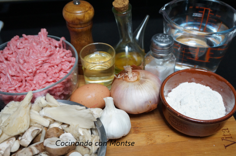 Albóndigas con setas Albóndigas con setas