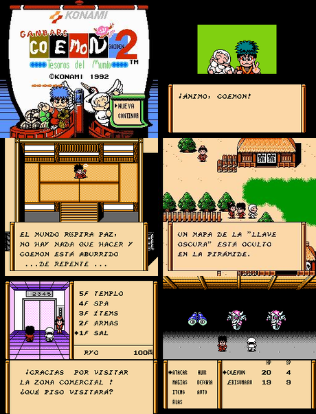 Ganbare Goemon Gaiden 2: Tenka no Zaihou de Nintendo Famicom traducido al español