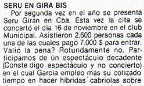 Serú Girán y Su Tiempo: El Fin de la Inocencia Serú Girán y Su Tiempo: El Fin de la Inocencia