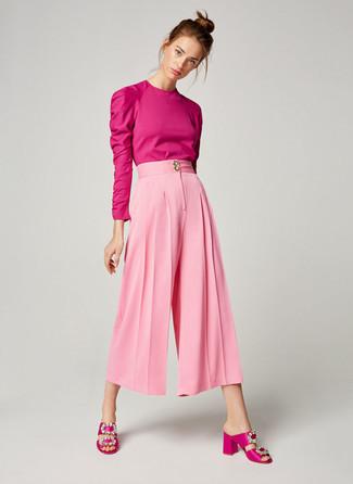 Falda Pantalon Rosa