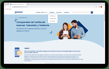 Más de 200.000 usuarios han comparado ofertas de energía y telefonía en Precio.com durante 2020