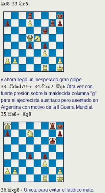 El baúl de los recuerdos (20) - Eliskases vs Gligoric, Mar del Plata (16) 1953 El baúl de los recuerdos (20) - Eliskases vs Gligoric, Mar del Plata (16) 1953