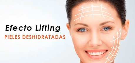 Arruga con efecto lifting, antiedad con aplicador