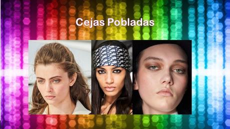 Las cejas se siguen llevando pobladas y marcadas. Tendencias en maquillaje para Otoño – Invierno 2020-21