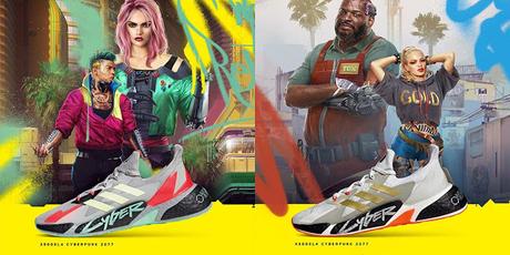 Mas merchandise de CP 2077:  Zapatillas oficiales de Adidas