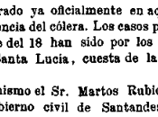 Diciembre 1865: Cólera Santander