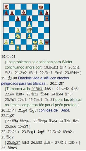 El baúl de los recuerdos (22) - William Winter vs Tartakower, London British Empire Club (7) 18.10.1927 El baúl de los recuerdos (22) - William Winter vs Tartakower, London British Empire Club (7) 18.10.1927