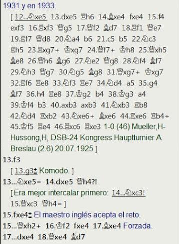 El baúl de los recuerdos (22) - William Winter vs Tartakower, London British Empire Club (7) 18.10.1927 El baúl de los recuerdos (22) - William Winter vs Tartakower, London British Empire Club (7) 18.10.1927