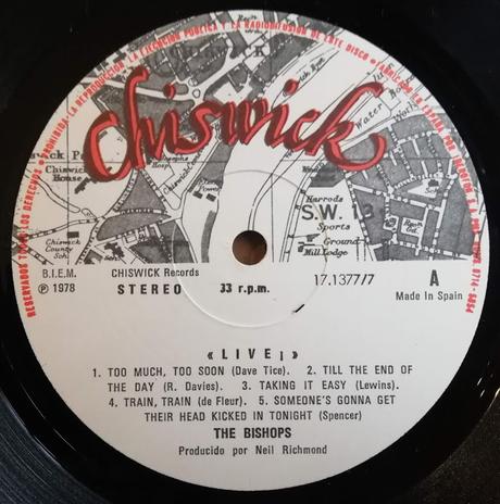 The Bishops -Live Lp 1978