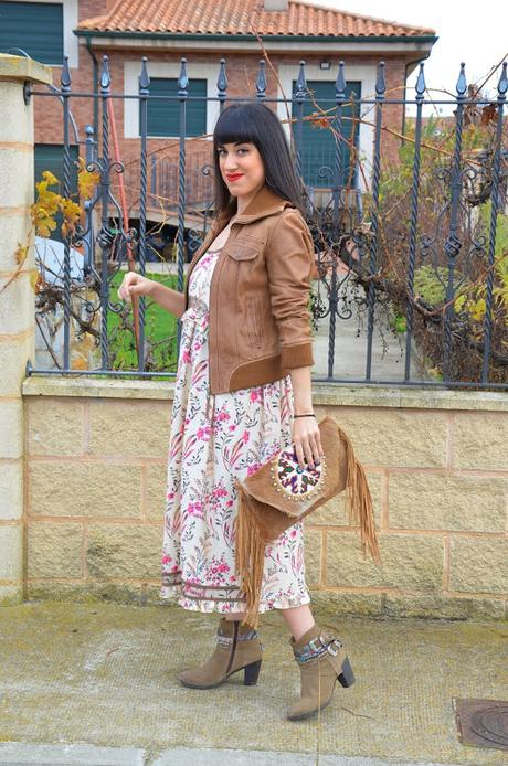 Vestido boho de flores