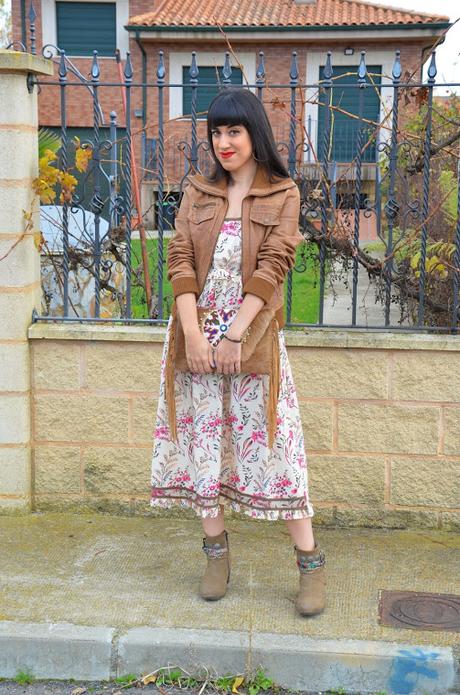 Vestido boho de flores