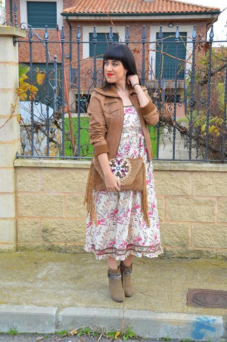 Vestido boho de flores