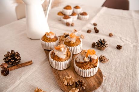 Muffins de Carrot Cake - Repostería saludable