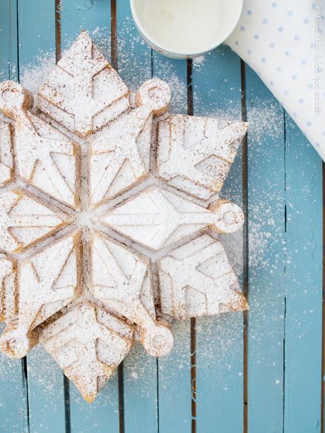 Bizcocho de mandarina. Tangerine Snowflake Cake