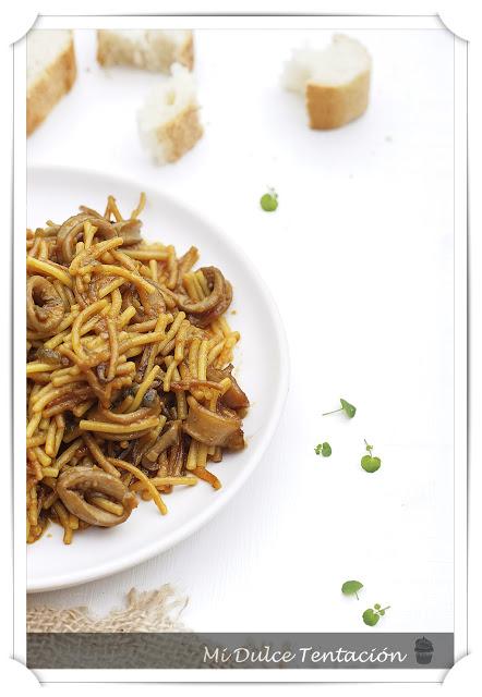 Fideuá de Chipirones Fideuá de Chipirones