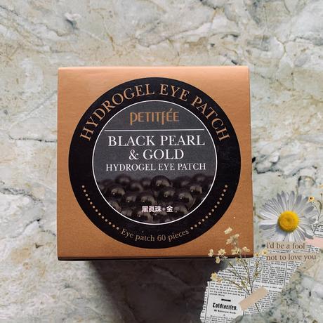 PETITFÉE: HYDROGEL EYE PATCH BLACK PEARL & GOLD