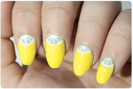 NOTD: Uñas de verano con lima - limón.