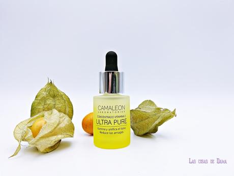Concentrado de Vitamina C Ultra Pure de Camaleon vitamina c kosei glow beauty skincare belleza cosmética dermocósmetica cuidado facial Camleón antimanchas iluminador