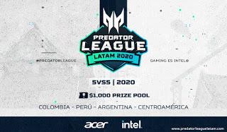 Acer convoca a los gamers de la región para su Predator League Latam 2020 Acer convoca a los gamers de la región para su Predator League Latam 2020