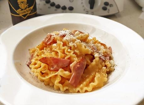 Salsa carbonara con huevo , no abras el brick de nata