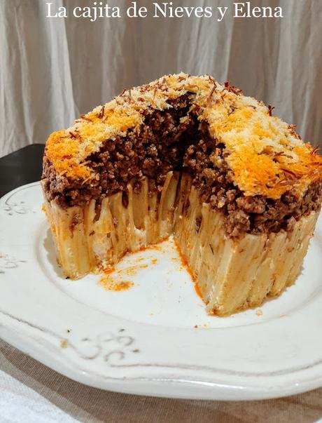 Pastel de macarrones Pastel de macarrones