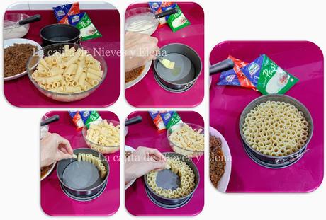 Pastel de macarrones Pastel de macarrones