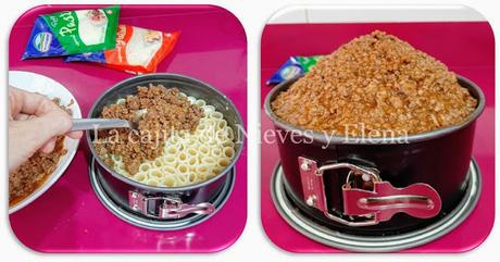 Pastel de macarrones Pastel de macarrones