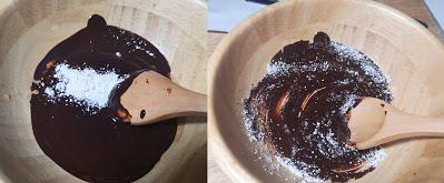 Mascarilla de chocolate  y avena y aceite esencial de geranio