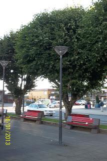 Una Plaza frente al mar chileno