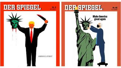 Der Spiegel repite polémica portada tras la victoria de Joe Biden.