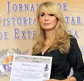 María Fidalgo Casares, Premiada en las Jornadas de Historia Militar de Extremadura