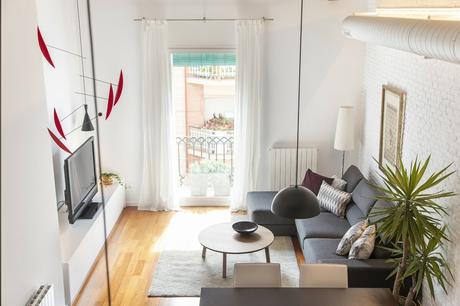 scandinavian spain scandinavian barcelona piso en barcelona moderno penthouse decor open-plan open concept nordic style barcelona modern apartment mediterranean interiors interior desing duplex interiors decoración y diseño de pisos pequeños decoración moderna decoración de interiores decoración contemporánea decor barcelona interiors apartment bcn  