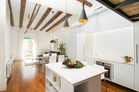 scandinavian spain scandinavian barcelona piso en barcelona moderno penthouse decor open-plan open concept nordic style barcelona modern apartment mediterranean interiors interior desing duplex interiors decoración y diseño de pisos pequeños decoración moderna decoración de interiores decoración contemporánea decor barcelona interiors apartment bcn  