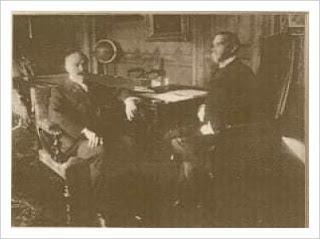 Fotografía del momento en que suscriben el Tratado Hay-Buneau Varilla en noviembre de 1903.