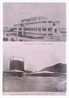Fotografía del Cuartel de la Policía Nacional de Panamá recién terminado en 1936