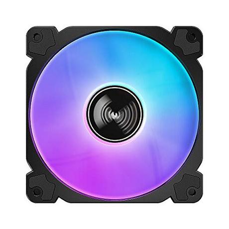 Enfriador, Entweg FR-502 Ventilador de computadora a Color Ventilador de 12cm con cojinete hidráulico 10 Bolas de lámpara LED. Efecto de luz LED de Colores