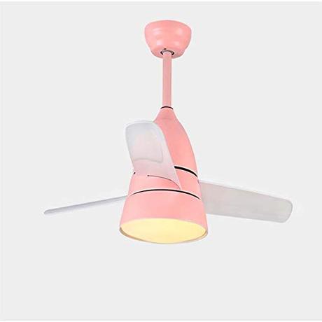 Wstomys lámparas de araña Luz De Ventilador De Techo De Techo Nórdico LED Moderno Minimalista Control Remoto Lámpara De Araña Sala De Estar Comedor Niños Dormitorio Macarons Ventilador Luz 36 Pulgadas