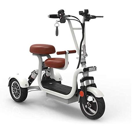 CXD Mini eléctrico Triciclo de Edad Avanzada batería de Litio Ocio Scooter Eléctrico Triciclo para Adultos discapacitados Vespa,1