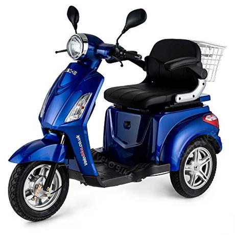 MOVILIDAD ELÉCTRICA DEL TRICICLO / SCOOTER RECREATIVO HASTA 25km / h 48V 80AH 500W (Azul)