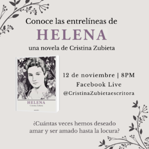 Helena, la nueva novela de Cristina Zubieta