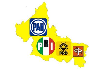 PAN, PRI, PRD y CP van en coalición por la gubernatura de SLP
