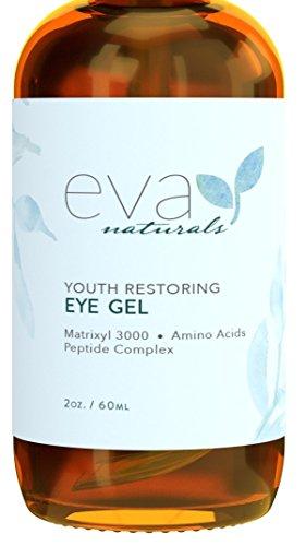 Gel de Ojos -La Mejor Crema Reafirmante de Tratamiento de Ojos para Ojeras, Ojos Hinchados, Patas de Gallo, Eva Naturals (60ml)