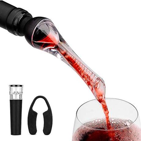 Accesorios del vino, saborea tu momento Mafiti Decantador Aireador de Vino Profesional. Elegante y práctico para Amantes del Vino. Vertedor de vinos Ideal para Fiestas y Eventos.