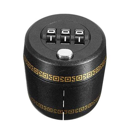 Accesorios del vino, saborea tu momento Kongqiabona-UK Cerradura de Botella de Vino de plástico Secreto para Tapa de Botella de tapón de Vino con contraseña Bar Accesorios de Vino Regalos creativos Negro