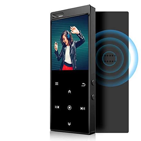 Reproductor MP3 IHOUMI de 32GB, Bluetooth 4.2, con Radio FM, Grabación, Pantalla de 1,8', Sonido HiFi, admite Tarjetas de hasta 128GB