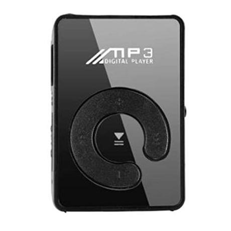 Kongqiabona-UK Mini Clip de Espejo Reproductor de MP3 Portátil Moda Deporte USB Reproductor de música Digital Tarjeta Micro SD TF Reproductor Multimedia