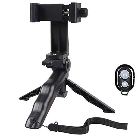 SNOWINSPRING Estabilizador de Agarre de Mano TríPode Selfie Stick Manejar con Obturador Remoto Soporte Selfie Stand para iOS para TeléFono