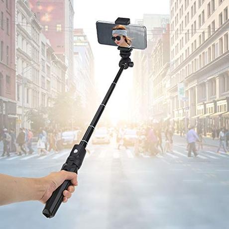 Trípode Selfie Stick, Selfie Stick Extensible con Control Remoto inalámbrico Soporte para trípode Selfie Stick, para Proporcionar ángulos de visión, Conveniente para Tomar