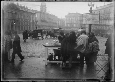 Fotos antiguas de Madrid: La Puerta del Sol hacia 1900